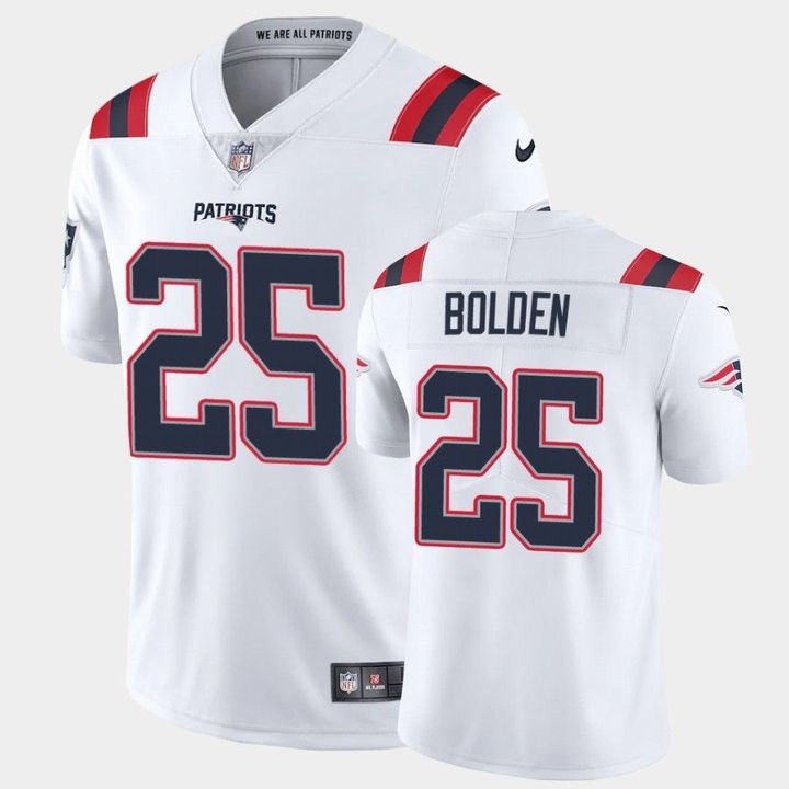 Men New England Patriots #25 Terrence Brooks Nike White Limited NFL Jersey->new england patriots->NFL Jersey